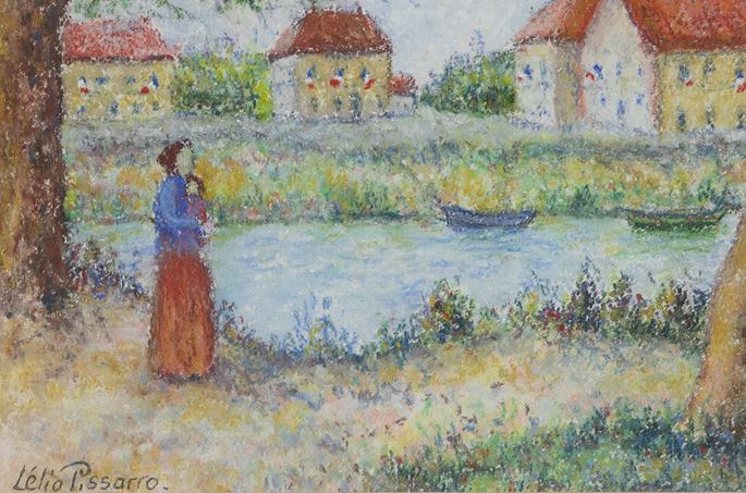 Lélia Pissarro, Figurative - Le 14 juillet au bord de la Seine | MasterArt